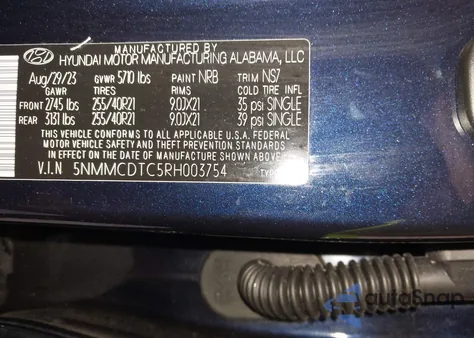 2024 Genesis Gv70 3.5T Awd Sport from USA, damaged, VIN 5NMMCDTC5RH003754